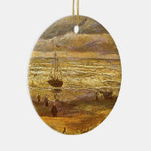 Vincent van Gogh - Zee bij Scheveningen Keramisch Ornament (Rechts)