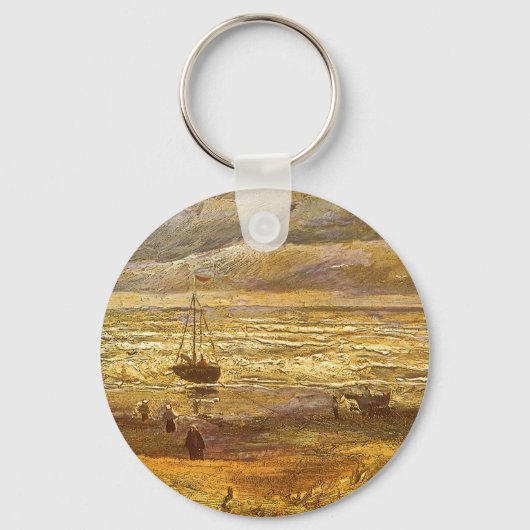 Vincent van Gogh - Zee bij Scheveningen Sleutelhanger (Voorkant)
