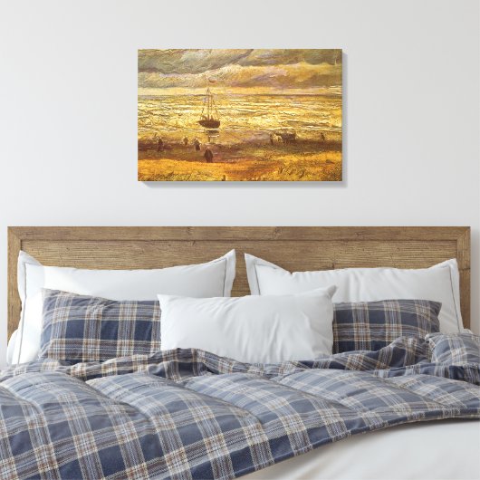 Vincent van Gogh - Zee in Scheveningen Canvas Afdruk (Insitu (Slaapkamer))