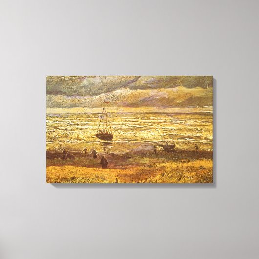 Vincent van Gogh - Zee in Scheveningen Canvas Afdruk (Voorkant)