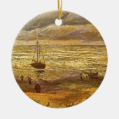Vincent van Gogh - Zee in Scheveningen Keramisch Ornament (Voorkant)