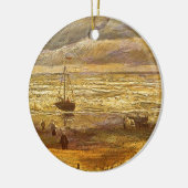 Vincent van Gogh - Zee in Scheveningen Keramisch Ornament (Links)