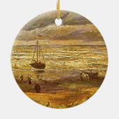 Vincent van Gogh - Zee in Scheveningen Keramisch Ornament (Achterkant)
