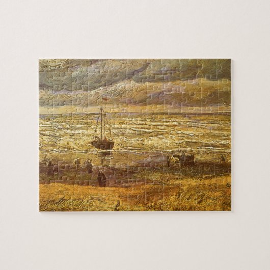 Vincent van Gogh - Zee in Scheveningen Legpuzzel (Horizontaal)