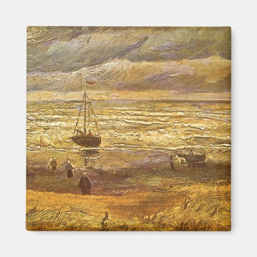 Vincent van Gogh - Zee in Scheveningen Magneet (Voorkant)