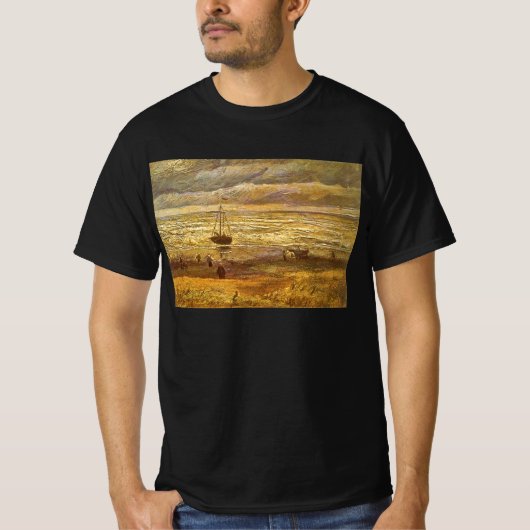 Vincent van Gogh - Zee in Scheveningen T-shirt (Voorkant)