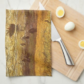 Vincent van Gogh - Zee in Scheveningen Theedoek (Quarter Fold)