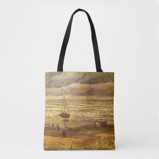 Vincent van Gogh - Zee in Scheveningen Tote Bag (Voorkant)