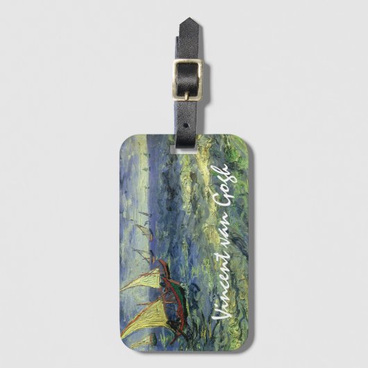 Vincent van Gogh - Zeegezicht bij Saintes Maries Bagagelabel (Voorkant (verticaal))