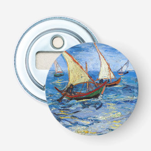 Vincent van Gogh - Zeegezicht bij Saintes-Maries Button Flesopener
