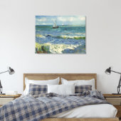 Vincent van Gogh - Zeegezicht bij Saintes Maries Canvas Afdruk (Insitu (Slaapkamer))
