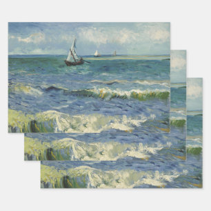 Vincent van Gogh - Zeegezicht bij Saintes Maries Inpakpapier Vel