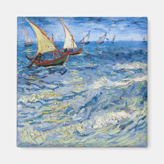 Vincent van Gogh - Zeegezicht bij Saintes-Maries Magneet (Voorkant)