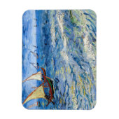 Vincent van Gogh - Zeegezicht bij Saintes-Maries Magneet (Verticaal)