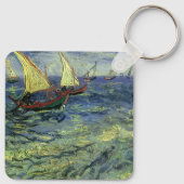 Vincent van Gogh - Zeegezicht bij Saintes Maries Sleutelhanger (Achterkant)