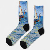 Vincent van Gogh - Zeegezicht bij Saintes-Maries Sokken (Links)