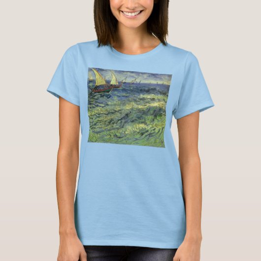 Vincent van Gogh - Zeegezicht bij Saintes Maries T-shirt (Voorkant)
