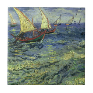 Vincent van Gogh - Zeegezicht bij Saintes Maries Tegeltje