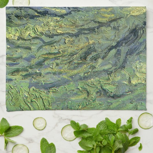 Vincent van Gogh - Zeegezicht bij Saintes Maries Theedoek (Gevouwen)