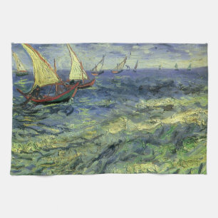 Vincent van Gogh - Zeegezicht bij Saintes Maries Theedoek