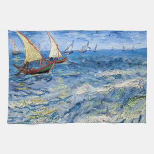 Vincent van Gogh - Zeegezicht bij Saintes-Maries Theedoek