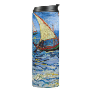 Vincent van Gogh - Zeegezicht bij Saintes-Maries Thermosbeker