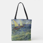 Vincent van Gogh - Zeegezicht bij Saintes Maries Tote Bag (Achterkant)