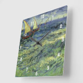Vincent van Gogh - Zeegezicht bij Saintes Maries Vierkante Klok (Hoek)