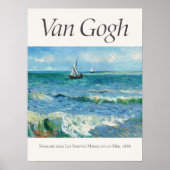 Vincent van Gogh Zeegezicht in de buurt van Les Sa Poster (Voorkant)