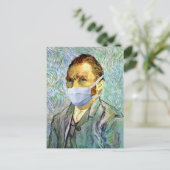 Vincent Van Gogh zelf portret met maskerspleet Briefkaart (Staand voorkant)