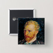 Vincent van Gogh | Zelfportret, 1887 Vierkante Button 5,1 Cm (Voorkant /achterkant)