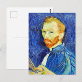 Vincent van Gogh - Zelfportret, 1889, Briefkaart (Voorkant / Achterkant)