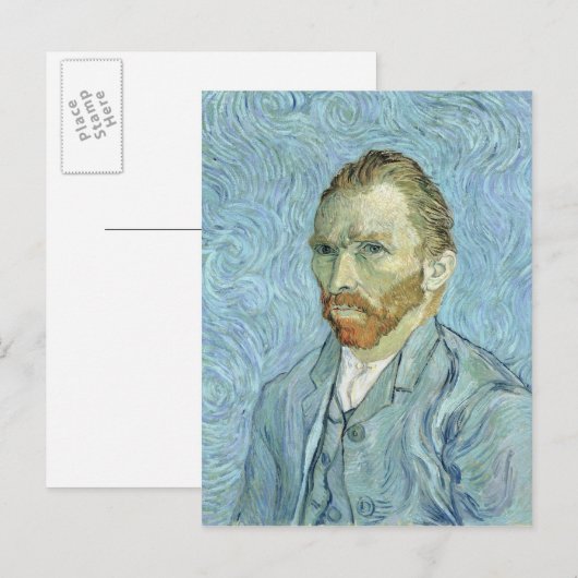 Vincent van Gogh | Zelfportret, 1889 Briefkaart (Voorkant / Achterkant)