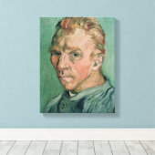 Vincent van Gogh | Zelfportret, 1889 Canvas Afdruk (Insitu (Houten vloer))