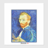 Vincent van Gogh - Zelfportret, 1889, Sticker (Vel)
