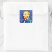 Vincent van Gogh - Zelfportret, 1889, Vierkante Sticker (Tas)
