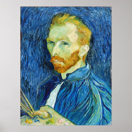Vincent van Gogh: Zelfportret (augustus 1889) Poster (Voorkant)