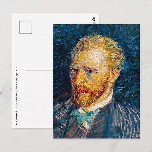 Vincent Van Gogh - Zelfportret Briefkaart (Voorkant / Achterkant)