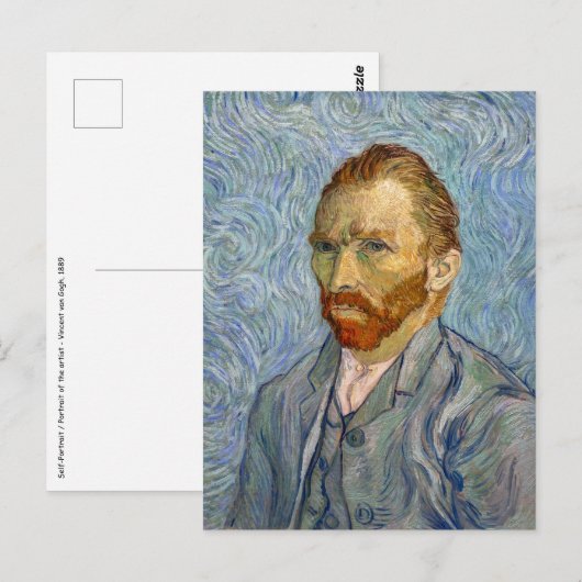 Vincent Van Gogh - Zelfportret Briefkaart (Voorkant / Achterkant)
