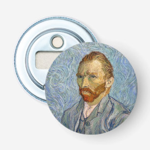 Vincent Van Gogh - Zelfportret Button Flesopener