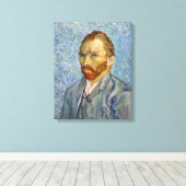 Vincent Van Gogh - Zelfportret Canvas Afdruk (Insitu (Houten vloer))