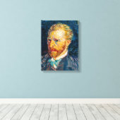 Vincent Van Gogh - Zelfportret Canvas Afdruk (Insitu (Houten vloer))