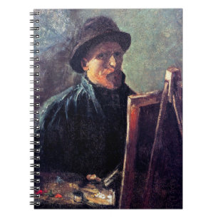 Vincent Van Gogh - Zelfportret donkere vilt hoed Notitieboek