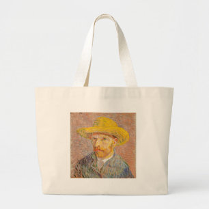Vincent Van Gogh Zelfportret impressionistisch sch Grote Tote Bag