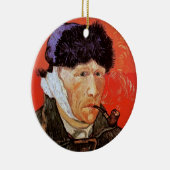 Vincent van Gogh - zelfportret met gebandatuurde o Keramisch Ornament (Rechts)