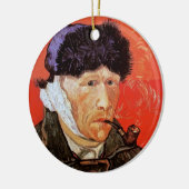 Vincent van Gogh - zelfportret met gebandatuurde o Keramisch Ornament (Links)