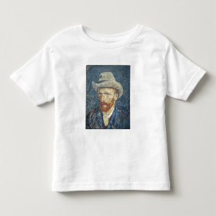 Vincent van Gogh   ZelfPortret met Gevoeld Pet Kinder Shirts