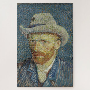 Vincent van Gogh: Zelfportret met grijze vilthoed Legpuzzel