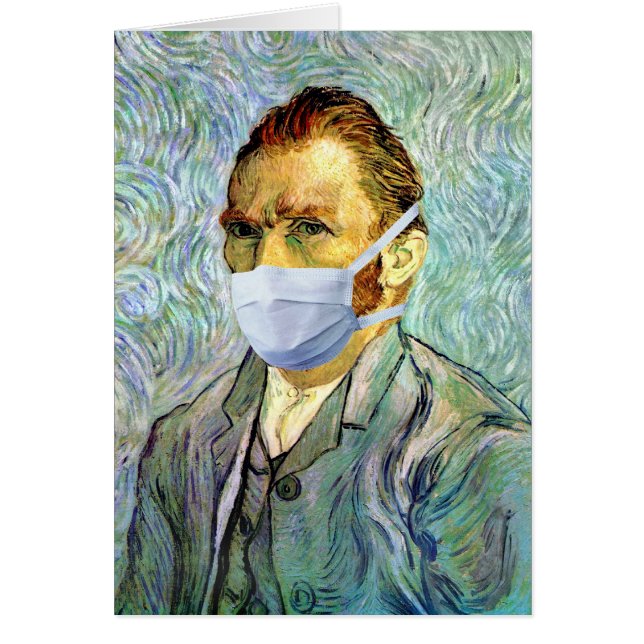 Vincent Van Gogh Zelfportret met Masker Grap (Voorkant)