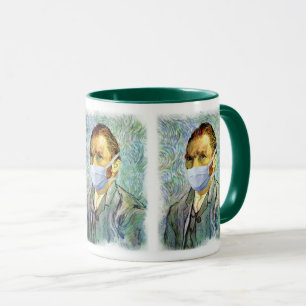 Vincent Van Gogh Zelfportret met Masker Grap Mok
